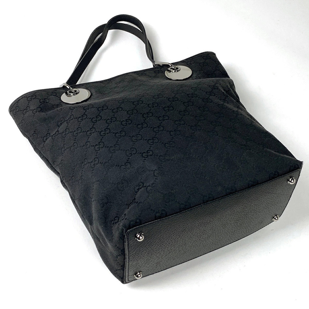 Gucci bag shoulder tote black GG canvas